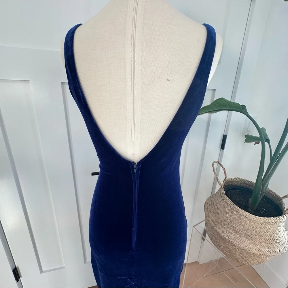 Zum Zum by Niki Livas Royal Blue Velvet Dress